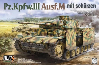 Збірна модель 1/35 Танк Pz.Kpfw.III Ausf.M mit Schürzen Takom 8002