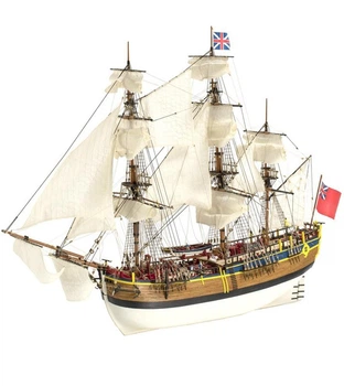 Збірна дерев'яна модель 1/65 Корабель HMS Endeavour Artesania Latina 22520