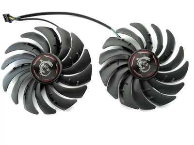 Вентилятор PowerLogic для видеокарты MSI RTX 2070 2080 Ti Gaming (orgnl) 95 мм PLD10010B12HH (PLD10010S12HH) комплект 2 шт (№381.91)
