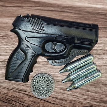 Пистолет Wingun 305 C11 (кобура + 3 балончиков CO2 + 500 шт ВВ)