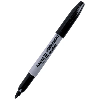 Маркер Axent Permanent D2606-01, 1 мм, круглый, чёрный