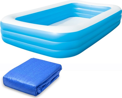 Басейн надувний Bestway 54009 305 x 183 x 56 см з тентом (5903890606572)