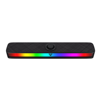 Комп'ютерна колонка саундбар для ПК та ТБ Fantech BS151 Groove bar Pro 2 Modes (Wired, BT) 22 високоякісних світлодіода, 2200mAh, USB-C, RGB, 10Вт Black