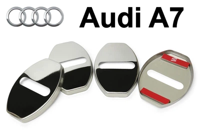 Накладка (заглушка) замка дверей Audi A7 (4 двери) Хром