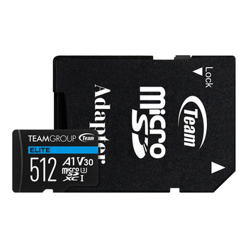 Карта памяти MicroSDXC 512GB UHS-I/U3 Class 10 Team Elite (TEAUSDX512GIV30A103)