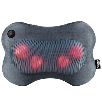 Массажер-подушка Naipo Plush MGP-129M с подогревом для спины и шеи