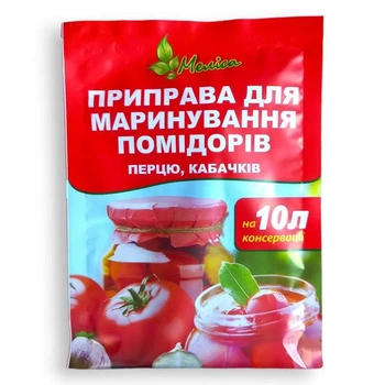 Приправа Меліса для маринования помидоров, перца и кабачков 70 г