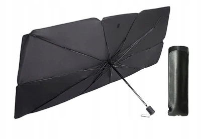 Парасолька для захисту лобового скла автомобіля від сонця Umbrella 135x75 см чорний