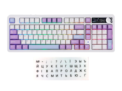 AJAZZ AK980 – Механическая клавиатура с RGB подсветкой, Hot-Swap, Bluetooth 5.1 / 3.0 / 2.4G, переключатели Gateron, 98% компактный формат, алюминиевый корпус, PBT кейкапы