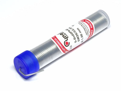 Припой с флюсом в колбе Cynel Sn60Pb40SW26 1mm 16g ПОС-60Ф