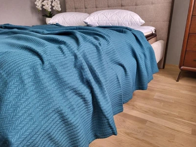 Покривало Лазуровий, Піке Косичка 140*220