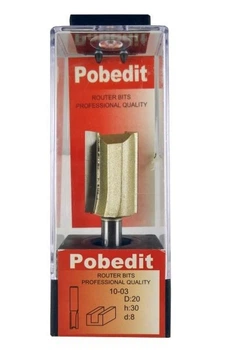 Фреза пазова пряма POBEDIT 1003 D20 d8 L65 h30