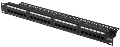 Патч-панель 2E САТ 5e, UTP, 19", 1U, 24 порти, зібрана