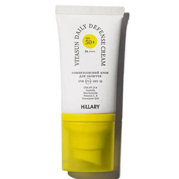 Солнцезащитный крем SPF 50+ Hillary VitaSun Daily Defense Cream, 40 мл СПФ HI-08-519