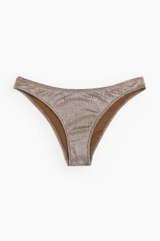 Трусики купальные H&M 271117683_brown 46 Коричневый/Серебристый