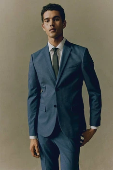 Піджак H&M 270713986_navy 50 Темно-синій