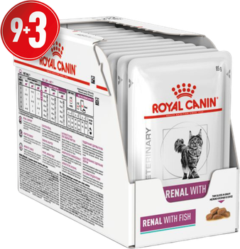Вологий корм для кішок Royal Canin Renal Feline Fish Pouches