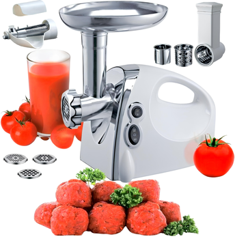 М'ясорубка Vimar VMG-1522W (1500Вт, 2.2 кг/хв +томати +шинковка +ковбаси +кеббе)