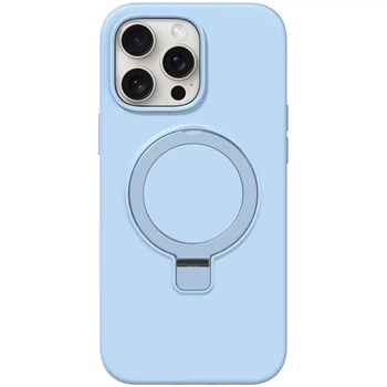 Чохол Silicone Case Full Protective with Ring для Apple iPhone 12 Pro / 12 (6.1") Blue