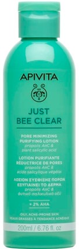 Lotion do twarzy Apivita Just Bee Clear oczyszczający na rozszerzone pory 200 ml (5201279099237)