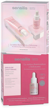 Zestaw do pielęgnacji twarzy Sensilis Skin Glow Krem do twarzy 50 ml + Serum do twarzy 30 ml (ZES8428749005223)