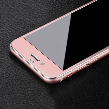 Захисне скло 3D Metal для iPhone 6 / 6s Plus Front Rose Gold