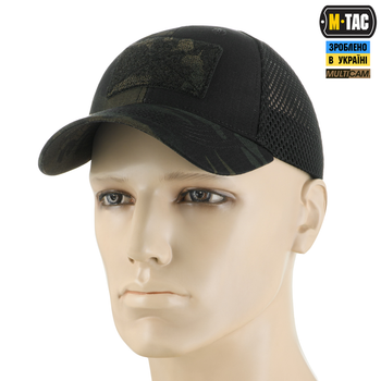 Бейсболка тактична з сіткою M-Tac Elite Extreme Multicam Black (XS) NYCO 40602208-XS