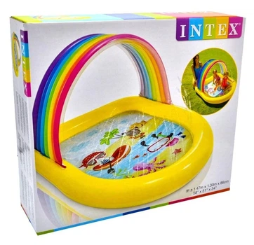 Басейн надувний Intex Райдужні фонтани 147 x 130 x 86 см 84 л (57156)