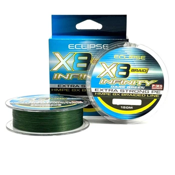 Шнур Eclipse Infinity Braid X8 Dark Green 150m 0.16mm 13.9kg.,30.53.23849
