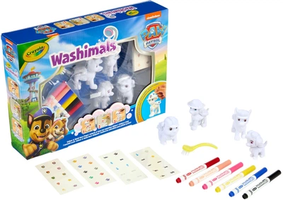 Набір для творчості Crayola Washimals Paw Patrol 4 тваринки + 6 фломастерів (74-0290)
