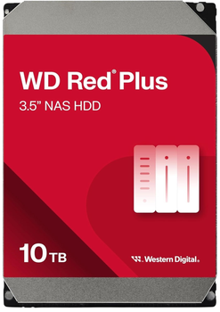Жорсткий диск Western Digital Red Plus 10TB 7200rpm 512MB WD100EFGX 3.5" SATA III