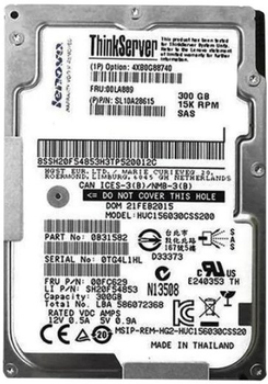 Жорсткий диск Lenovo ThinkServer Gen 5 2.5" 300GB 15000rpm 4XB0G88740 3.5" SAS