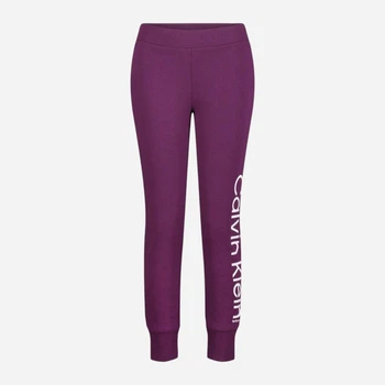 Детские теплые спортивные штаны-джоггеры для девочек Calvin Klein 680609831 122 см Фиолетовые (1159834574)