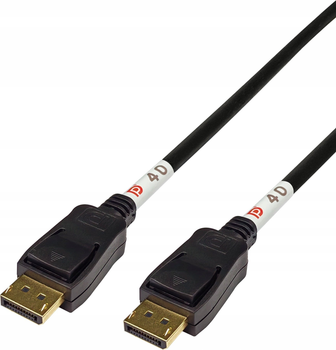 Кабель Deltaco DisplayPort 2.1 2 m Black (DP40-1020)