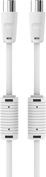 Кабель Sinox PRO AntenneКабель YouSee and Stofa godkendt 3 m Hvid White (SXV09203)