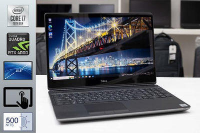 Ноутбук Dell Precision 7550 i7-10850H 32RAM 1TbSSD RTX4000 FHD IPS Сенсорний 15,6" Б/В
