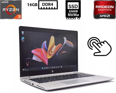 Ноутбук Hewlett Packard EliteBook mt45 14" IPS Touch 1920x1080 AMD Ryzen 3 Pro 3300U 2.10GHz 16GB DDR4 SSD 256GB AMD Radeon Vega 6 2GB Камера HDMI (Hmt45R16S256A) Б/У