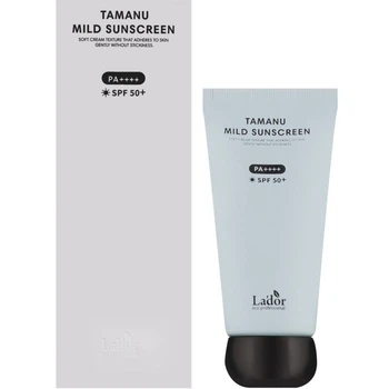 Мягкий солнцезащитный крем для лица с маслом тамана La'dor Tamanu Mild Sunscreen SPF 50+ PA++++ 50 мл