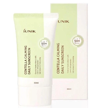 Солнцезащитный крем для лица с экстрактом центелла IUNIK Centella Calming Daily Suncreen, SPF 50+ PA++++ 60 мл