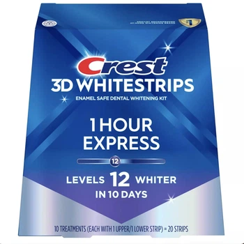 Отбеливающие полоски Crest 3D Whitestrips 1-Hour Express 10 пар полосок