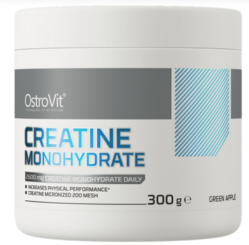 Креатин OstroVit Creatine Monohydrate 300 г Зеленое яблоко (5902232617597)
