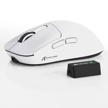 Бездротова ігрова мишка Attack SHARK X3 PRO White PAW3395, 4K/8K Гц