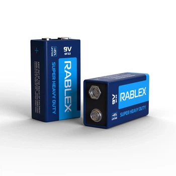 Батарейка сольова Rablex 6F22/Крона, в запайці 1шт
