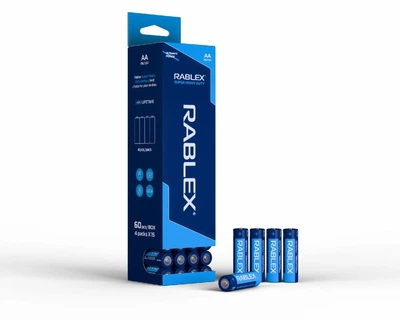 Батарейка сольова Rablex R6P/AA, в запайці 4шт (ціна за 4шт)