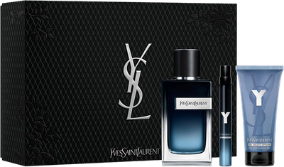 Zestaw męski Yves Saint Laurent Y Men Woda perfumowana 100 ml + Miniaturka Woda perfumowana 10 ml + Żel pod prysznic 50 ml (3614274284904)