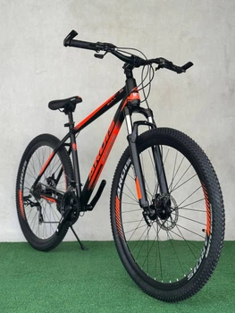 Велосипед MTB Ardis AL BULL 29" алюмінієва рама 19" та дискові гальма чорно-червоний