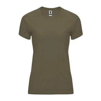 Женская футболка для спорта Roly Bahrain Оливковая 2XL