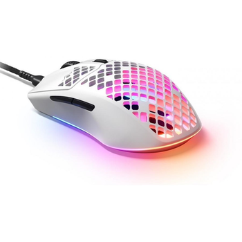 Мишка дротова SteelSeries Aerox 3 Snow White (62603)