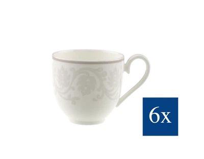 Villeroy & Boch Grey Pearl набор чашек эспрессо 100 мл костяной фарфор 6 предметов 1043921420
