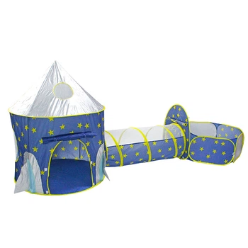 Игровые палатки Космический корабль с туннелем 3 шт (105-187)
